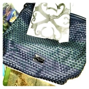 CLX Avignon Woven Hobo + cotton carrying bag